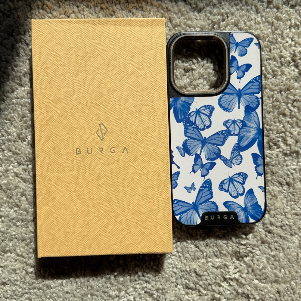 Burga Blue Butterfly Phone Case - iPhone 15 Pro